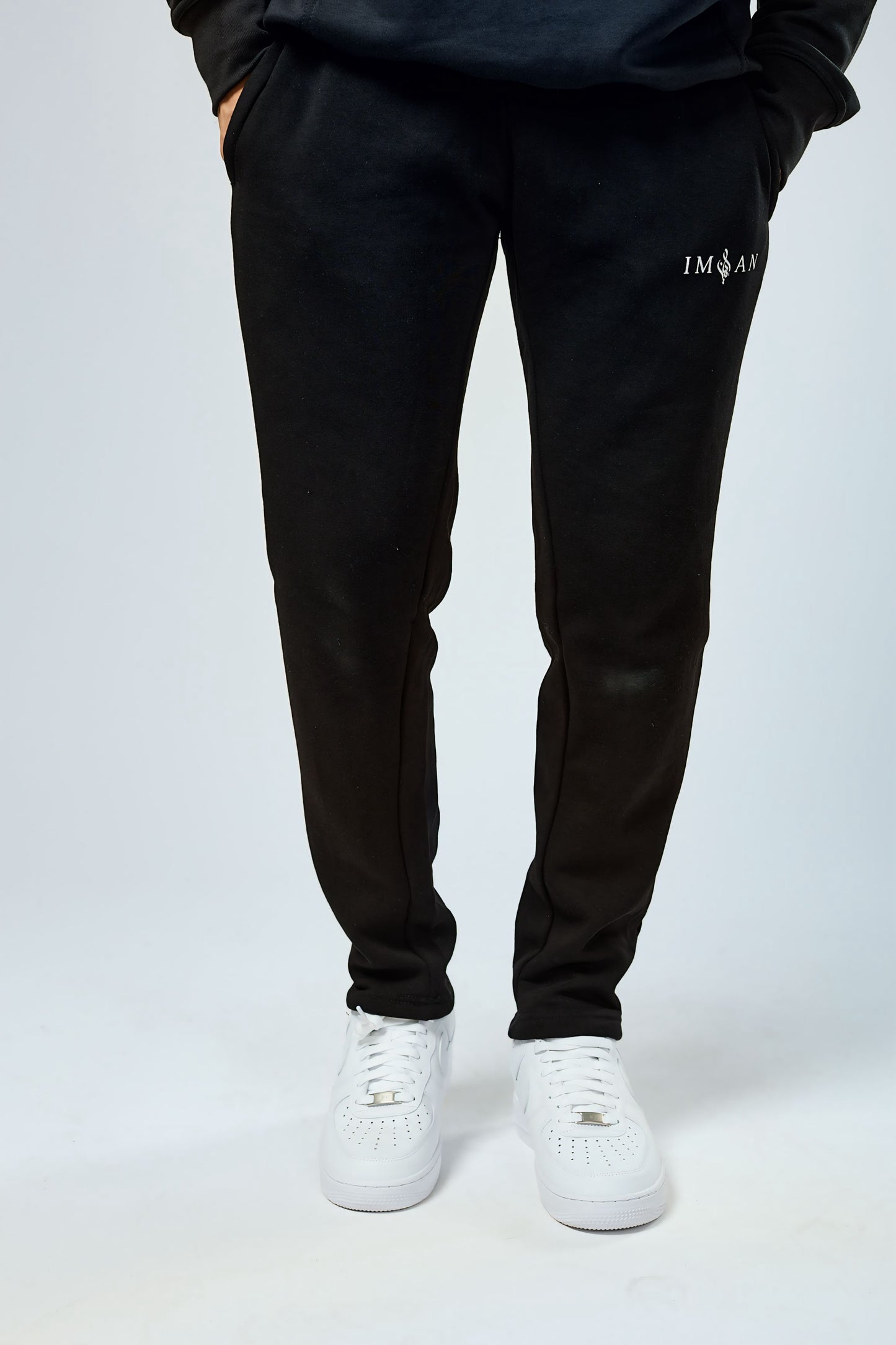 Mens - Black Straight Leg Joggers