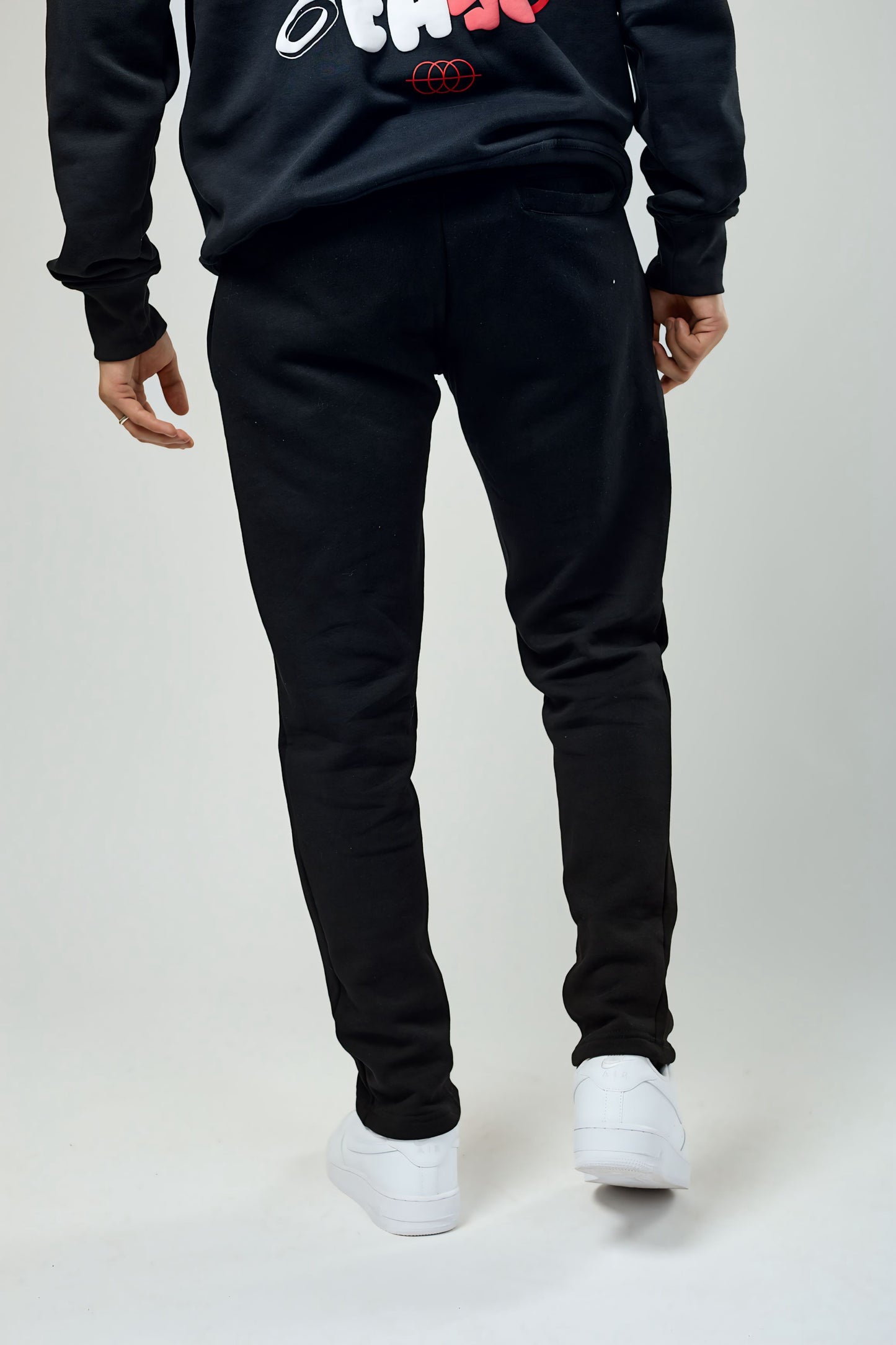 Mens - Black Straight Leg Joggers