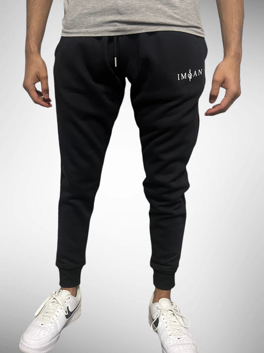 Black Cuffed Joggers